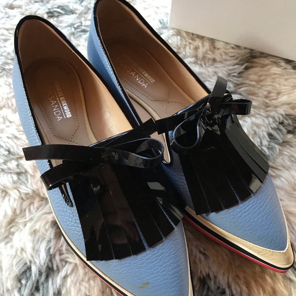 Nicholas Kirkwood x Roksanda Skyblue loafers